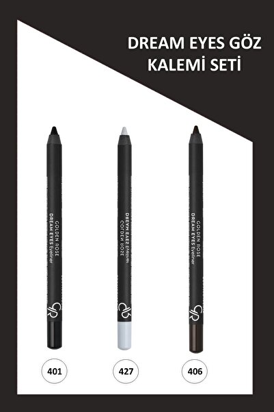 Golden Rose Dream Eyes Pamuk Yağı İçerikli Göz Kalemi Seti 1,6 g No 401-427-406
