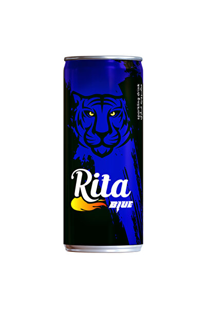 Rita مشروب أزرق فوار، 240 مل - عبوة من قطعة واحدة