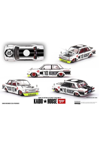 mini gt كايدو هاوس داتسون 510 ستريت تيم XMM V1 176