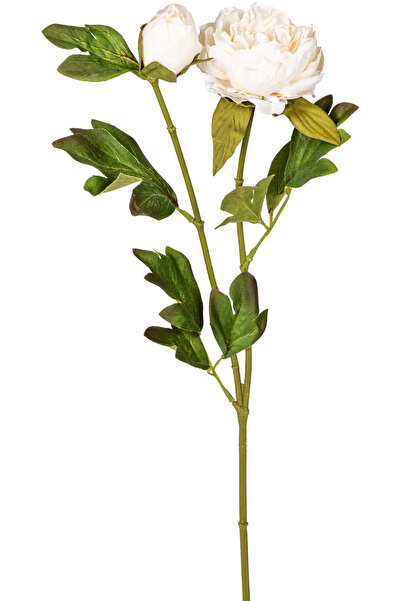 Herdekora Yapay Şakayık Tomurcuklu Beyaz 56 Cm.