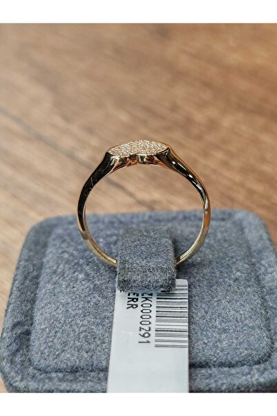 Berr Diamond 14 AYAR ALTIN ZİRKON TAŞLI KALP YÜZÜK