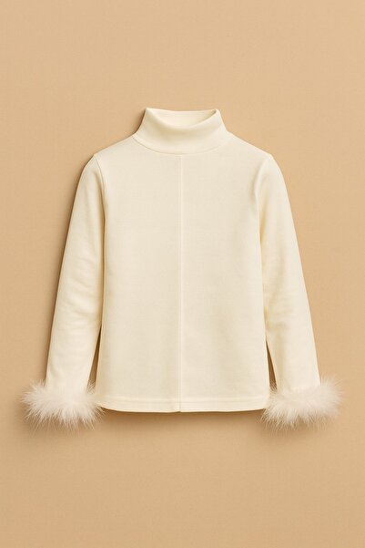 selvi wear بلوزة بناتي – تفاصيل أكمام من الريش قابلة للفصل، 100% قطن، من عمر ...