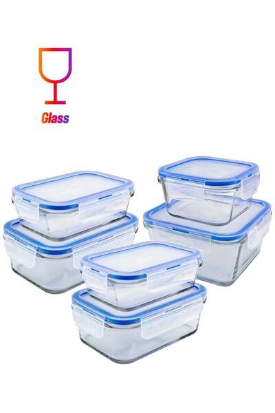 Generic 3Diamonds Glass Containers BPA-Free Locking lids Food Storage Container 100% Leakproof Glass Lunch