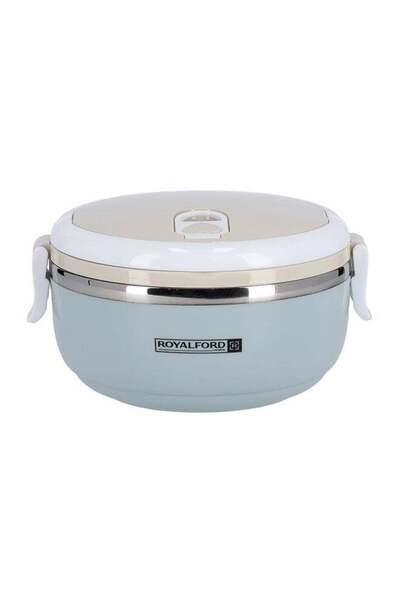 Generic Royalford Round Lunch Box Single Layer With Ss Inner 700Ml Portable Handle VacuumÂ Easy Lock Syste