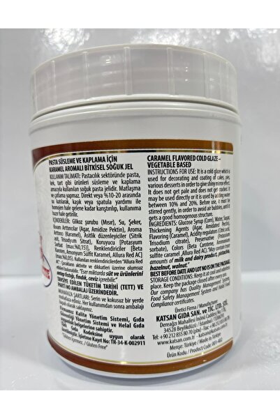 Katsan Ovalette Ovalette DEKOJEL KARAMEL JOLE 1 KG (TRİLEÇE SOS)