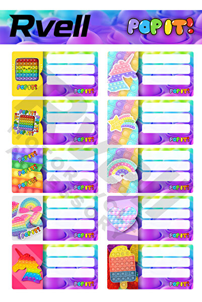 MKARAKAN ETICHETĂ NAMĂLĂRĂ RVELL CU MODEL POPIT 20 BUC 014