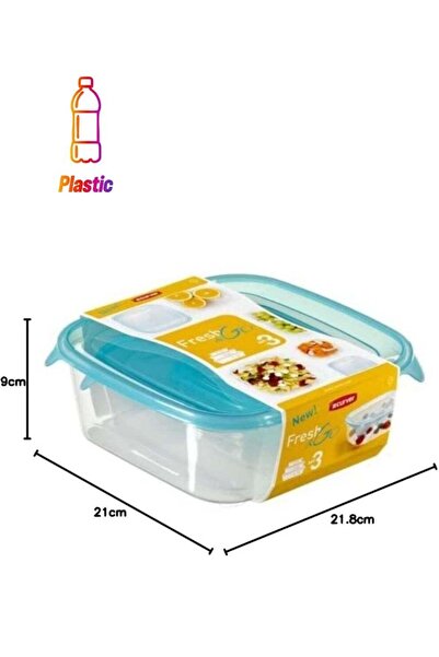 Generic Curver Food Storage Fresh And Go Set Of 4 Pieces With Cover Sizes 0.25L 0.8L 1.7L 2.9L