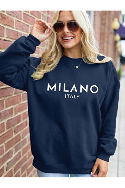uyguntarz Φούτερ με στάμπα Milano Oversize