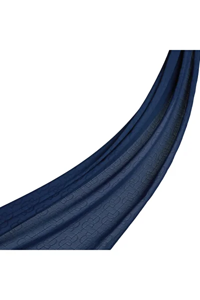 ipekevi Four Seasons Bleumarin IE Monogram șal