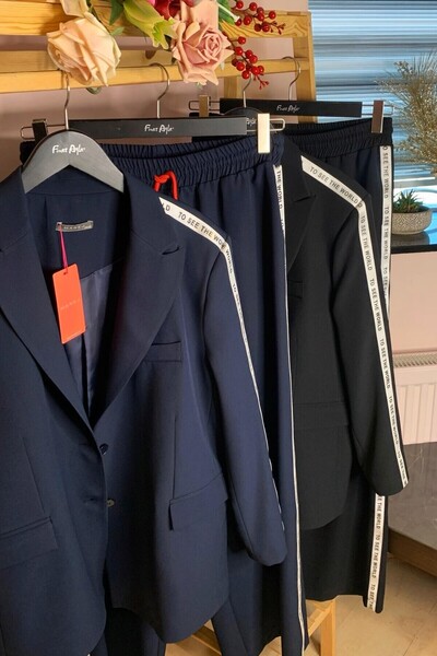 Büyük Moda PANTALONI CU PĂRĂRI LA LĂȚI YANI