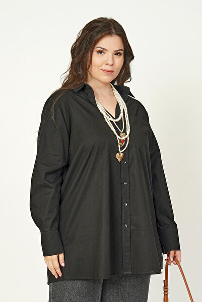 Büyük Moda Basic Lycra Poplin Shirt