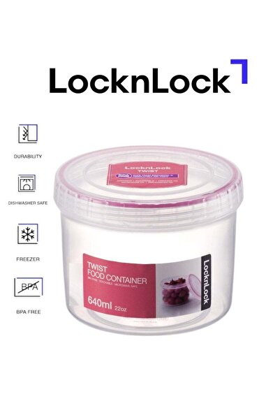 Generic LOCK & LOCK LocknLock Twist Food Container 640ml - BPA-Free, Airtight Seal, Freezer and Dishwasher