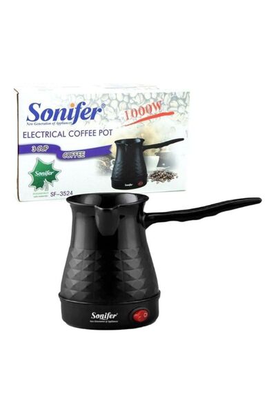 Generic Sonifer Turkish Coffee Maker Brewer Warmer 500.0 ml 1000.0 W SF-3524 Black