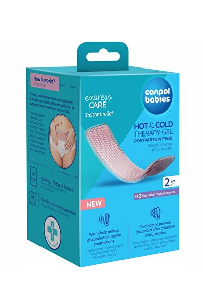 Canpol babies Comprese cu gel 78/022, pentru terapie calda sau rece dupa nastere – 2 bucati
