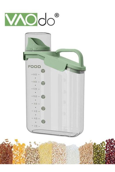 Generic 2.8L Rice Container High Transparency PET Airtight Food Storage Conta...
