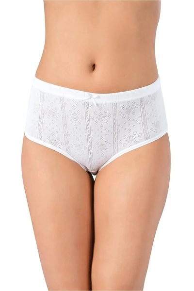 LÜXDRM 10 Pieces Jacquard High Waist Bato Panties 100% Cotton