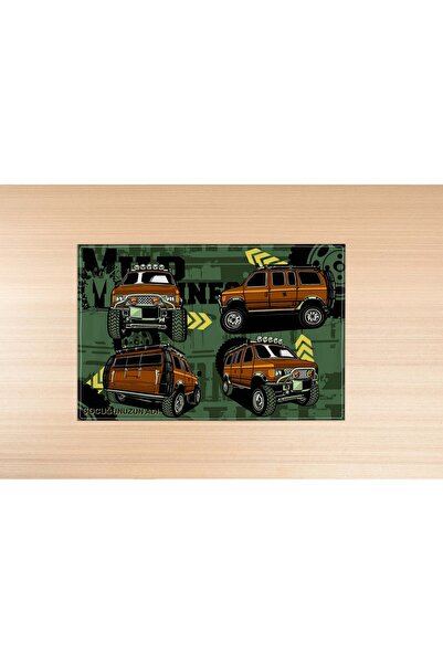 Razz Moda غطاء غداء منقوش للسيارة للأولاد