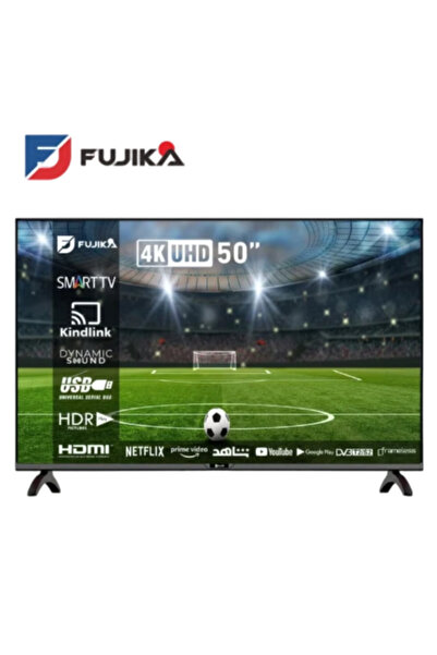 Fujika 50-inch Smart Full HD Frameless TV with USB and Wall Mount, Black, Android OS, Model FJK-50KS