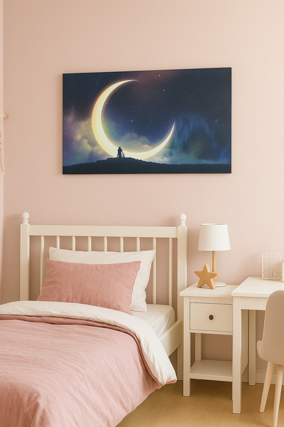 KanvasSepeti Landscape Printed Bohemian Large Size Oil Painting Textured High...