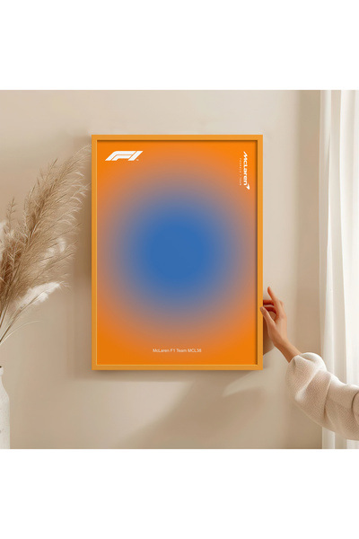 HOMEPACK Formula1 Painting with Wooden Frame Poster Art Wall Decor Tk/1556