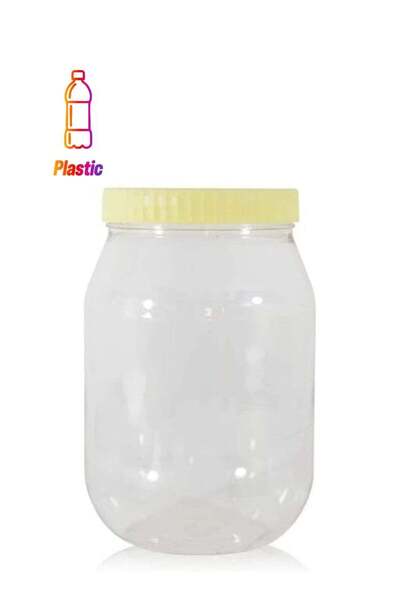 Generic Alsaqer 6-Pieces Plastic Spice Storage Pet Jar -Sunpet 3000 ml Round ...