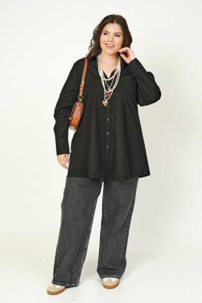 Büyük Moda Basic Lycra Poplin Shirt