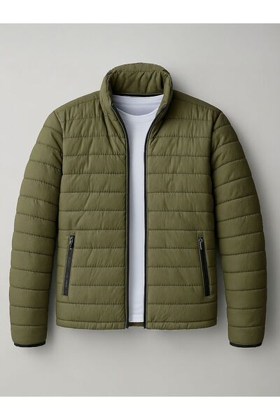 Gameyal Unisex Khaki Quilted down Jacket