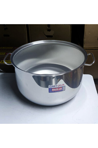Net Çelik Helvane Pot with Lid 40X25 cm - 31 Liter