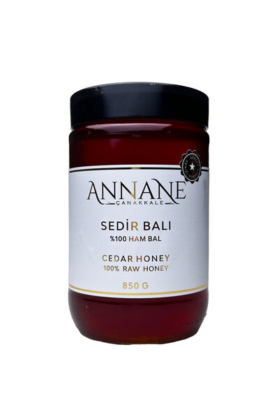 Annane Sedir Balı, Salgı Balı, Ham Bal, 850 G Cam Kavanoz