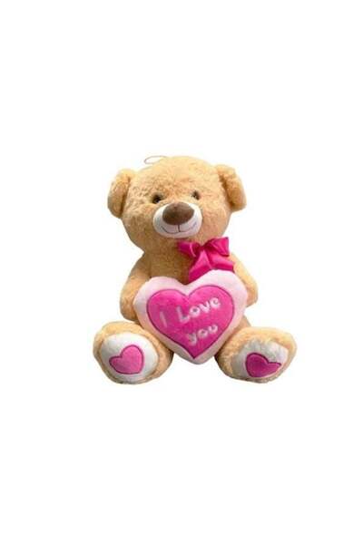 Gülce Design لعبة فتاة 35 سم دمية دب تحمل قلبًا من القطيفة هالي لعبة للأولاد ...