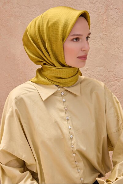 Belli Tivil Pure Silk Scarf 4104 - 53 Κίτρινο Μικτό Σχέδιο
