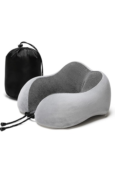 SUMAKA Travel Pillow Memory Foam Neck Pillow, Comfortable & Breathable Cover