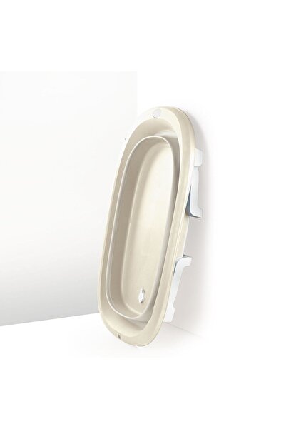 OMZ Kız Çocuk Oyuncak 7265 Katlanır Bebek Yıkama Küveti Relax Bej -Dolu Oyuncak Eğitici