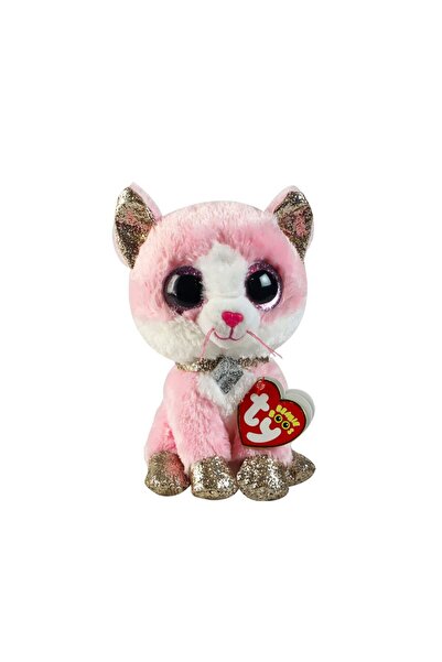 NEWBRENDHOME ألعاب تعليمية تفاعلية TY Beanie Boos، قطة فيونا الوردية المحشوة،...