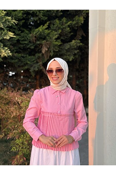 MODA Pembe Pile Gömlek