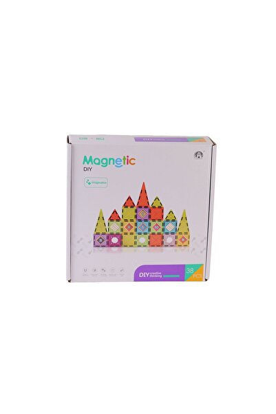 Gülce Design لعبة للفتيات، لعبة للأولاد، بلاط مغناطيسي CH1308، 38 قطعة، ألعاب...