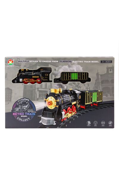 SPOR35 Kız Erkek Çocuk Oyuncak 699-69A Sesli Işıklı Şarjlı Dumanlı Tren Seti ...