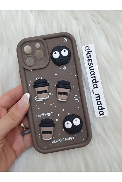 ZB Aksesuarda Moda iPhone 11 Pro Compatible Figured Silicone Case