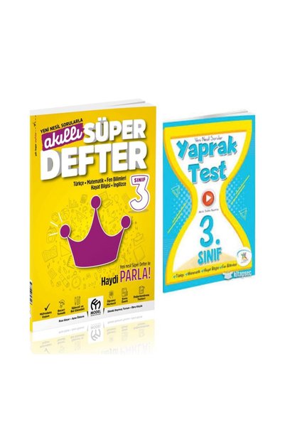 MODEL EĞİTİM YAYINCILIK 3. Sınıf Akıllı Süper Defter Tüm Dersler Ve Tüm Dersl...