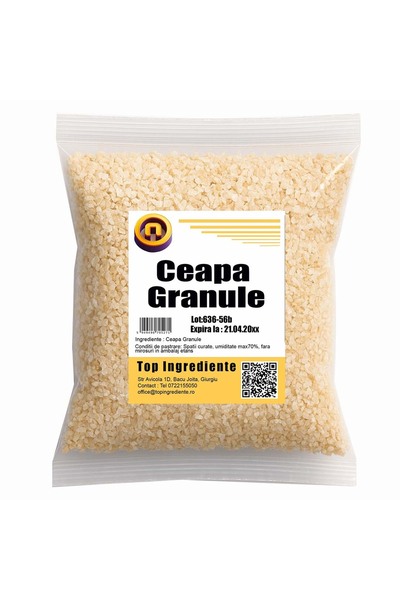 Top Ingrediente Dehydrated Onion Granules - 250g