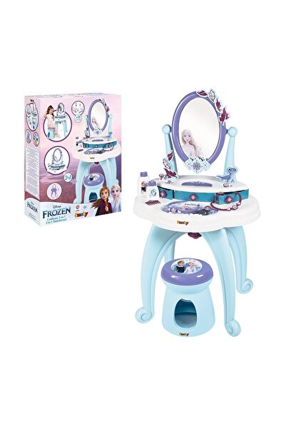 Gülce Design لعبة فتاة 7600320244 طاولة تجميل فروزن 2 في 1 - لعبة تعليمية للأ...