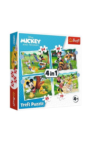 paraply PUZZLE-34604 لعبة ألغاز 4 في 1 للأطفال البنات والأولاد، ألعاب تعليمية