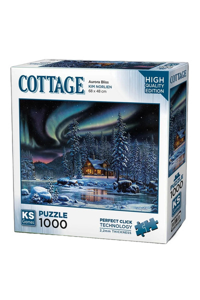 NEWBRENDHOME ألعاب تعليمية توضيحية من KS Games، لغز أورورا بليس 1000 قطعة 207...