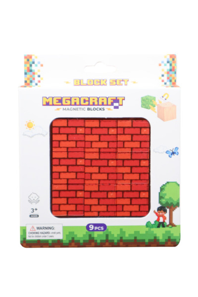 NEWBRENDHOME ألعاب تعليمية تفاعلية ميجاكرافت 9 قطع من الطوب للأولاد والبنات