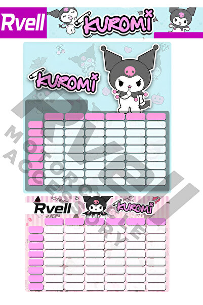 MKARAKAN STICKER PENTRU PLANIFICAREA LECȚIILOR RVELL KUROMI 1 BUC 003