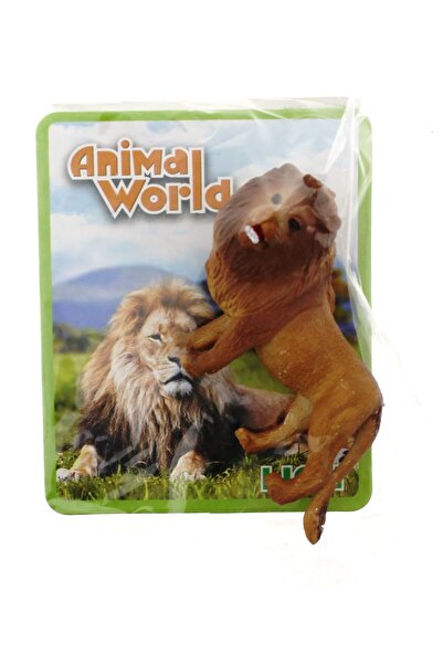 paraply Aslan Model Figür Hayvan Kız Çocuk Erkek Çocuk Oyuncak Eğitici Oyunca...