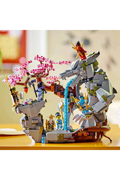 OMZ Girls' Toy Ninjago Dragon Stone Temple 71819 Boys' Toy Educational Toys