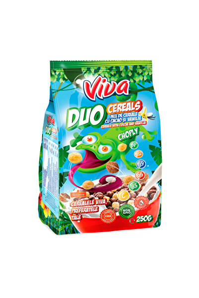 VİVA Cereale cu amestec de cacao și vanilie, 3 x 250g,