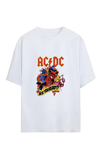 GraffTee TRICOU UNISEX OVERSIZE DIN BUMBAC ACDC