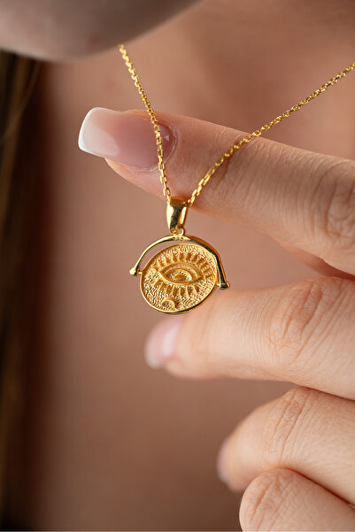 Silvano Jewelry 925 Ayar Gümüş Taşsız Göz Kolye